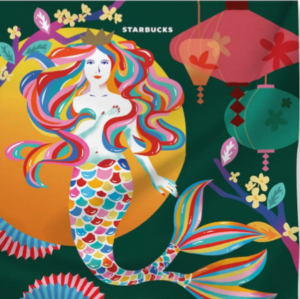 美人鱼变嫦娥？星巴克月饼包装设计有惊喜！