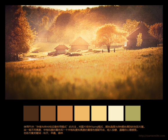 10个从图片中提取的色彩方案 三联